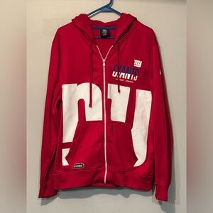 NY Giants New Era  Zip-Up Hoodie Men’s Size L DEFECTS